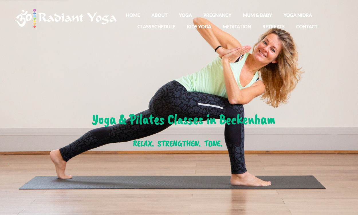 Radiant Yoga's homepage
